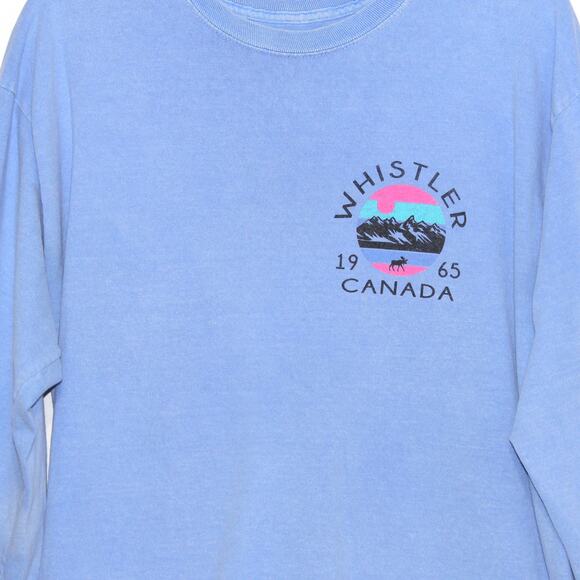 Cool as a Moose Whistler Canada Light Purple Long Sleeve Shirt Size Large - Picture 4 of 6